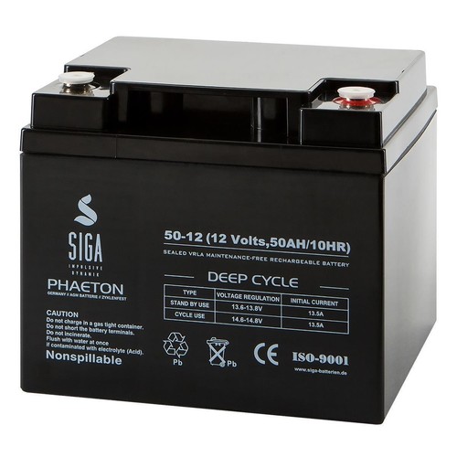 Akku 12v 50ah agm - akku, gel