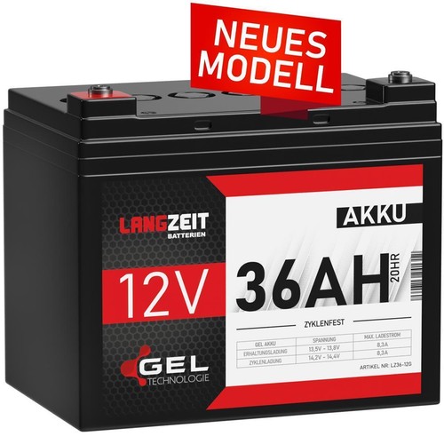 Gel akku 12v 36ah - akku,